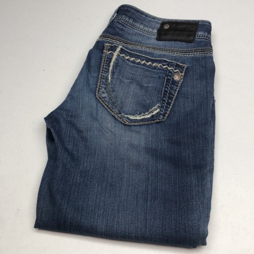 SILVER SUKI SLIM STRAIGHT LEG JEANS 28x33 ⭐️